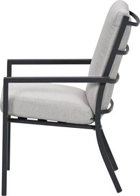 Garden Impressions Senja tuinset 7-delig sandstone - Tulli tuintafel Ø148x75 cm light teak vironwood