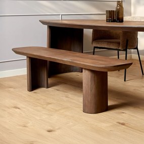 Starfurn Mare Walnoot Eetkamerbank 280 Cm