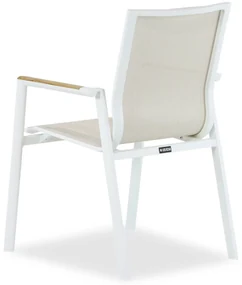 Tuinset 8 personen 300 cm Aluminium/textileen Wit Lifestyle Garden Furniture Fiora/Los