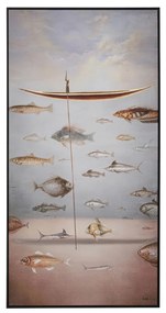Kare Design Cloud Fisherman Boat Schilderij Vissersboot