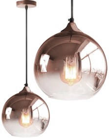 Glazen hanglamp APP313-1CP Rose Gold