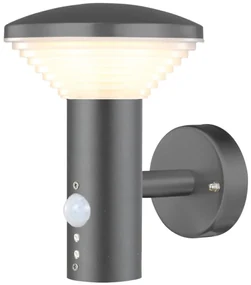 Luxform LED-wandlamp met PIR-sensor Bitburg 230 V antraciet LUX1704Z