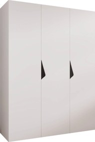 Kledingkast Hartford 619, Zwart, Wit, 202x150x52cm, 104.8 kg, Kledingkast deuren: Met scharnieren