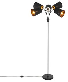 Moderne vloerlamp zwart 5-lichts - Carmen Modern E14 Binnenverlichting Lamp