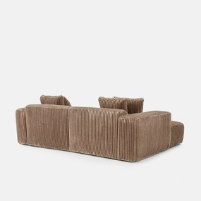 XL corduroy hoekbank links, LIORA