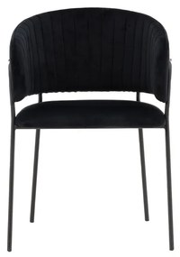 Jörn Eetkamerstoel - Stefan - Zwart - Fluweel - Jörn