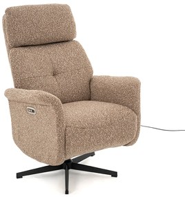 Relaxfauteuil Elektrisch Taupe Stof