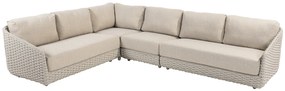 4 Seasons Outdoor Casanova hoek loungebank latte SALE Loungeset   beige weerbestendig