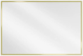Mexen Loft rechthoekige badkamerspiegel 90 x 60 cm, gouden frame - 9852-090-060-000-50