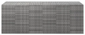vidaXL Tuinbox 291x100,5x104 cm polyetheen rattan grijs