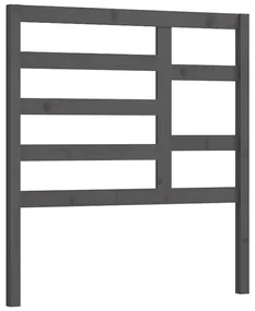 vidaXL Hoofdbord 81x4x104 cm massief grenenhout grijs