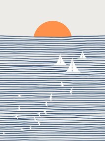 Ilustratie Three White Sails, Little Dean
