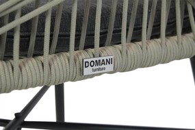 Tuinset 4 personen 180 cm Rope /Aluminium/teak Taupe Domani Furniture Foris/Matale