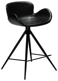 Dan-Form Gaia Design Barstoel Draaibaar Zwart Kunstleer