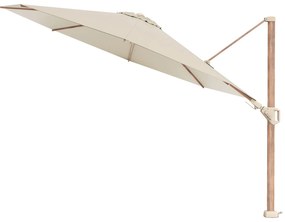 Platinum Challenger Zweefparasol T2 premium - 3,5 m. rond - Champagne Teak