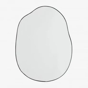 Onregelmatige Wandspiegel 60x80 Cm Rudiger Zwart - Sklum