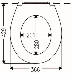 Mueller Toza Waves softclose toiletzitting met Quick-Release