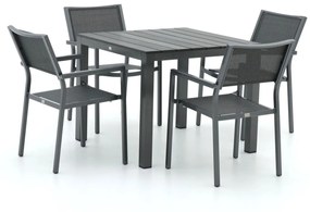 Bellagio Roma/Fidenza 90cm dining tuinset 5-delig stapelbaar