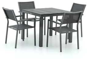 Bellagio Roma/Fidenza 90cm dining tuinset 5-delig stapelbaar