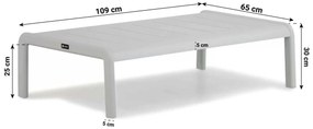 Stoel en Bank Loungeset 5 personen Aluminium Wit  Coco Avellino
