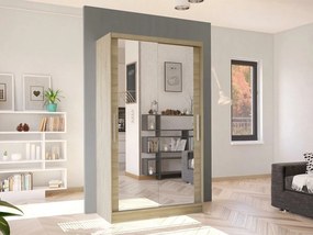 Kledingkast Closico Structor VII, Sonoma eik, 200x100x58cm, 96 kg, Kledingkast deuren: Schuivend, Aantal planken: 4, Aantal planken: 4