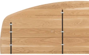 Goossens Excellent Eettafel Floyd, Semi ovaal 260 x 120 cm