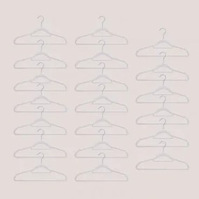 Set van 20 kledinghangers Palou Beige – linnen - Sklum