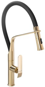 Keukenkraan Rea Castor Black/Gold
