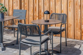 Tuinset Ronde Tuintafel 2 personen 70 cm Aluminium/rope Grijs  Coco Penya/Como