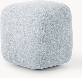 Hoge bouclé poef Wolke