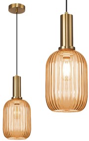 Oranje glazen hangende plafondlamp APP458-1CP