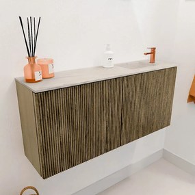 Mondiaz Joya DLux 90cm toiletmeubel dusk met wastafel faye rechts 1 kraangat ostra