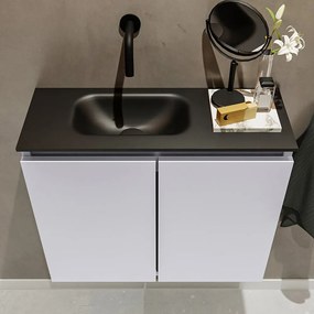 Mondiaz Ture 60cm toiletmeubel cale met wastafel urban links geen kraangat