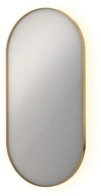 INK SP21 Spiegel - 60x4x120cm - LED onder en boven colour changing - dimbaar - in stalen kader - aluminium Mat goud 8408977