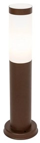Buitenlamp paal roestbruin met opaal 45 cm IP44 - Rox