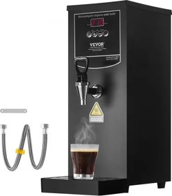 VEVOR Commerciële 10L Elektrische Heetwaterdispenser met RVS Verwarmingsbuis, 2500W, Geleidelijke Snelle Verwarming, 50L per Uur, Heetwaterboiler, voor Koffie Thee Restaurant