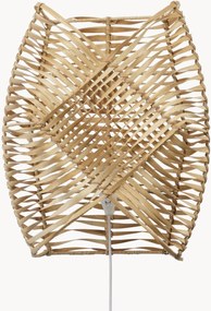 Handgemaakte wandlamp Zyla van rotan