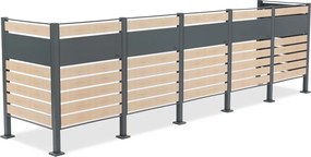 Overdekking voor 5 afvalbakken 120l of 240l Breda CoverTech