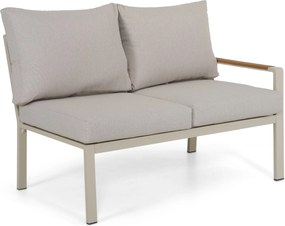 Hoek loungeset  Aluminium Taupe  Domani Furniture Leaf