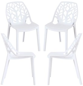 Pak 4 Polypropyleen Hissar Stoelen