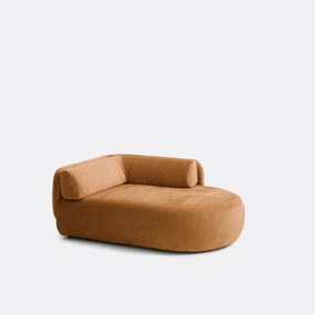 Longchair, rechts, dik fluweel, Méridiano