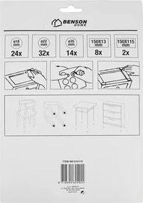 Benson Antikrasvilt set 80 dlg wit