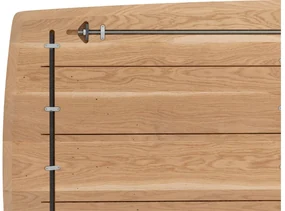 Goossens Excellent Eettafel Floyd, Semi rechthoekig 200 x 100 cm