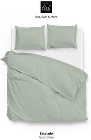 Zo!Home Satinado Dekbedovertrek Foam Green – Bij Swiss Sense