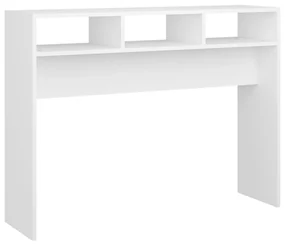 vidaXL Wandtafel 105x30x80 cm spaanplaat wit