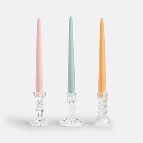 Kandelaar in glas H10,3 cm, Carsa