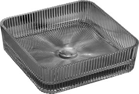 Mexen Nira glazen opbouw waskom 39 x 39 cm, zwart - 24203970