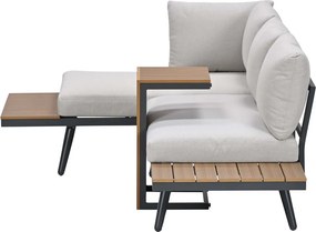 Garden Impressions Tibo loungeset 3-delig - donker grijs