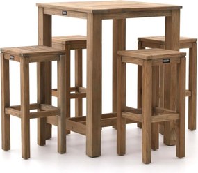 Barset ROUGH | 4 personen | Tuinset teakhout | 5-delig | Kees Smit Tuinmeubelen