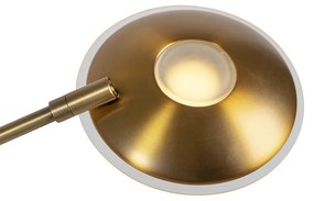 Vloerlamp met dimmer brons incl. LED met leesarm - Ibiza Modern Binnenverlichting Lamp